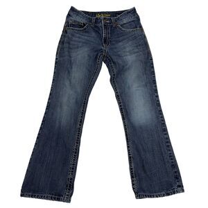 Rock 47 Denim by Wrangler Mens Relaxed Boot Cut Jeans Size 31x32 (30x30 fit)